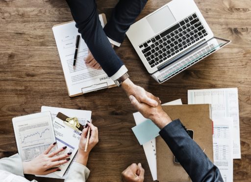 business people shake hands